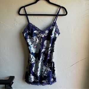 Victoria’s Secret Floral Lace Slip Dress Y2K Coquette Fairycore Lingerie Mini S